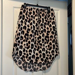 SHEIN animal print skirt